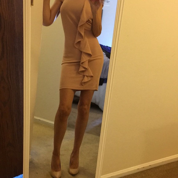 VENUS Dresses & Skirts - Tan Venus dress